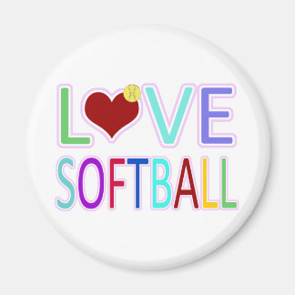 LIEBE-SOFTBALL MAGNET