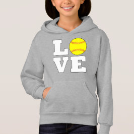 LIEBE Softball Niedlich Fastfeld Softball Player G Hoodie
