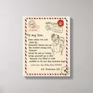 Liebe Son Brief an meine Tochter Liebe You Baby Leinwanddruck