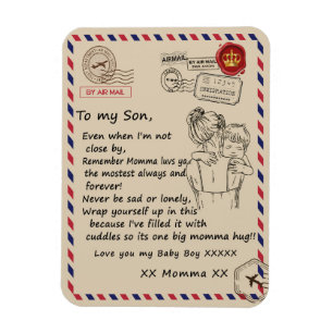 Liebe Son   Brief an meine Tochter Liebe You Baby  Magnet