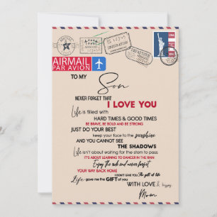 Liebe Son   Zu meinem Sohn nie vergessen, dass ich Feiertagskarte