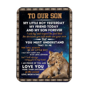 Liebe Son   Zu unserem Sohn stolz auf Sie und Lieb Magnet