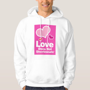 Liebe sondert nicht weißen Hoodie ab