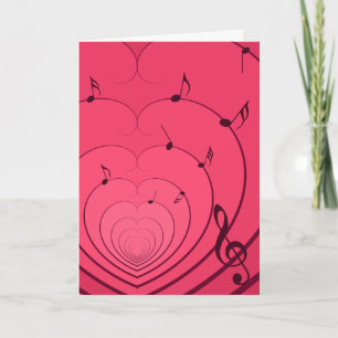 Liebe Song-Karte Karte