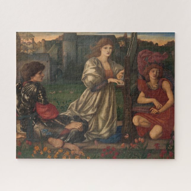 "Liebe Song" von Edward Burne-Jones Puzzle (Horizontal)