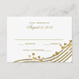 Liebe Song Wedding Response Card RSVP Karte