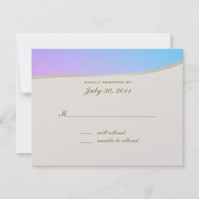 Liebe Songs Bat Mitzvah/ Antwortkarte RSVP Karte (Vorderseite)