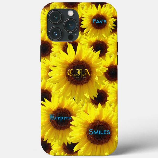 Liebe Sonnenblumen Case-Mate iPhone Hülle (Rückseite)