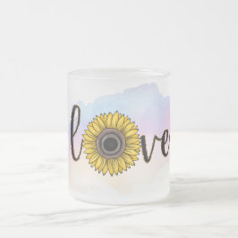 LIEBE Sonnenblumen Tasse