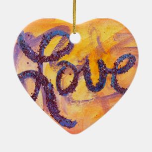 Liebe Sonnenuntergang Golden Glow Museo Cantonale Keramik Ornament