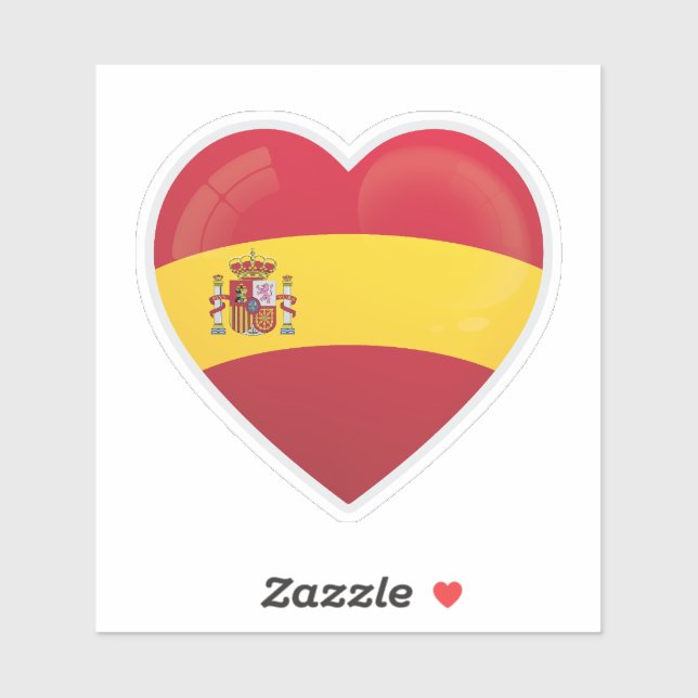 Liebe Spanien Aufkleber (Blatt)