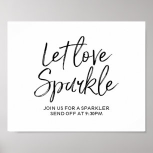 Liebe sparkle 8 x 10 Zeichen gelassen Poster