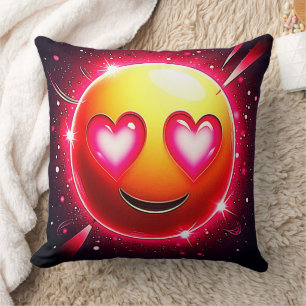 Liebe Sparkle Emoji Hearts Kissen