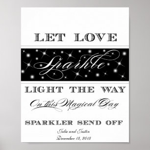 Liebe-Sparkle gelassen - Absenden des Signaltons Poster