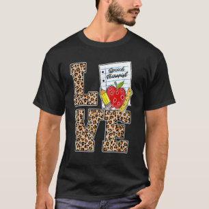 Liebe Speech Therapist Bewertung Leopard zurück zu T-Shirt