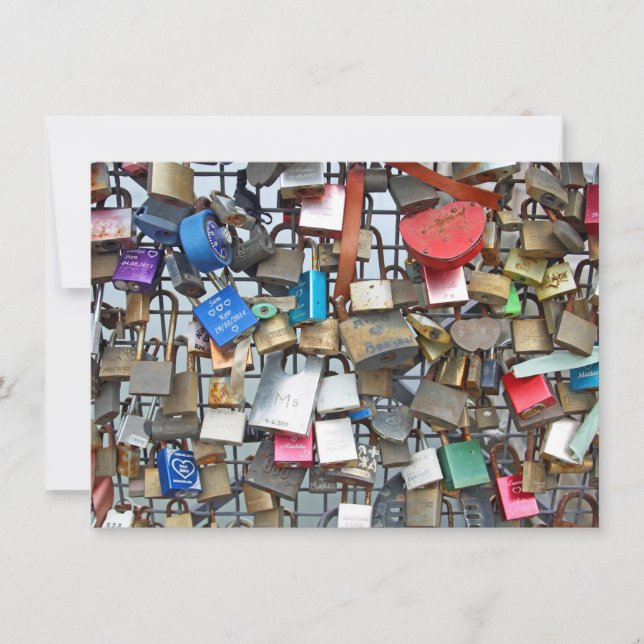 Liebe sperrt Karte (Vorderseite)