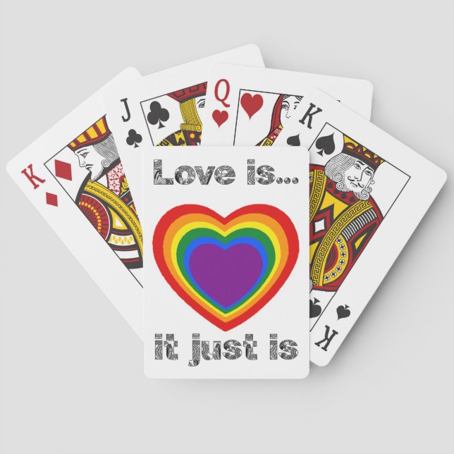 LIEBE SPIELT KARTEN 1 SPIELKARTEN (Rückseite)