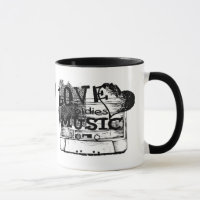 Liebe spielt Musik 4 Vintage Tasse