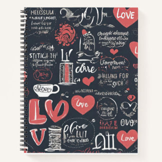 Liebe Spiral Notebook Notizbuch