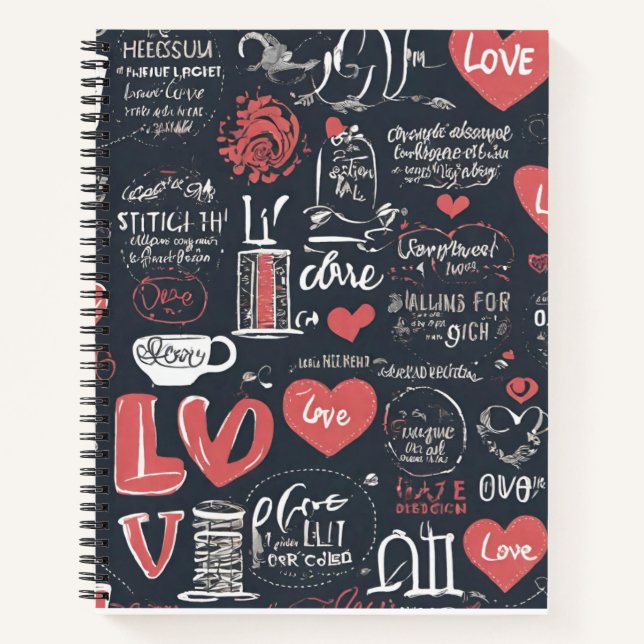 Liebe Spiral Notebook Notizbuch (Vorderseite)
