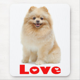 Liebe Spitz Pom Pom Welpen Hund Mousepad
