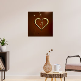 Liebe-Splitter-Gold-Poster Poster