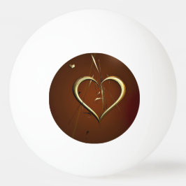 Liebe-Splitter von Gold Ping Pong Balls Tischtennisball