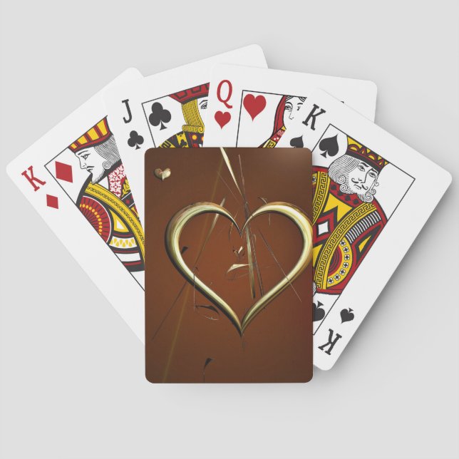 Liebe-Splitter von Goldspielkarten Spielkarten (Rückseite)
