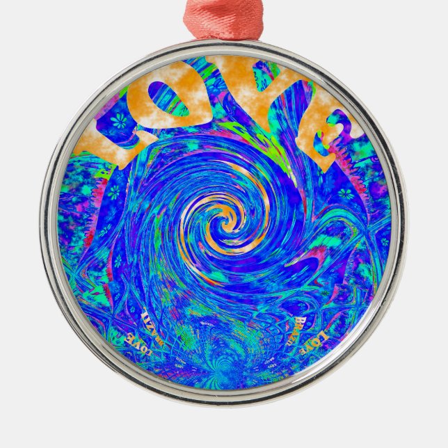 Liebe Splush.png Silbernes Ornament (Vorne)