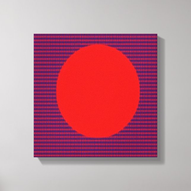 LIEBE Square Energy Pattern Leinwanddruck (Vorderseite)