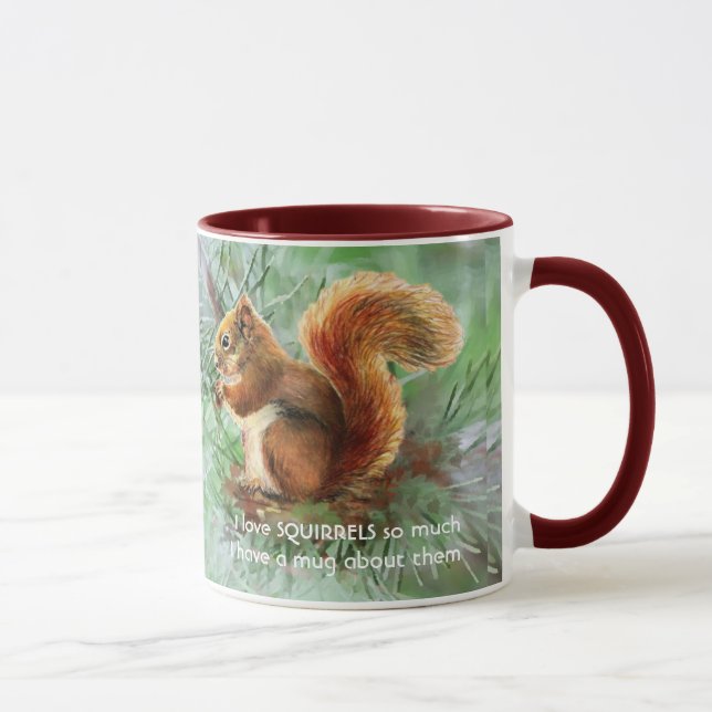Liebe SQUIRRELS so viel Spaß Zitat Tasse (Rechts)