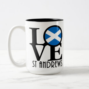 LIEBE St Andrews Scotland 15oz Zweifarbige Tasse