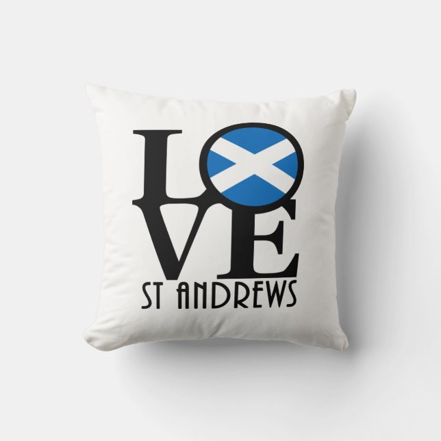 LIEBE St Andrews Scotland Kissen (Vorderseite)