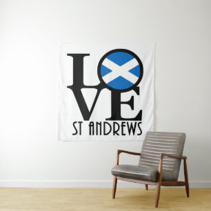 LIEBE St Andrews Scotland Wandteppich
