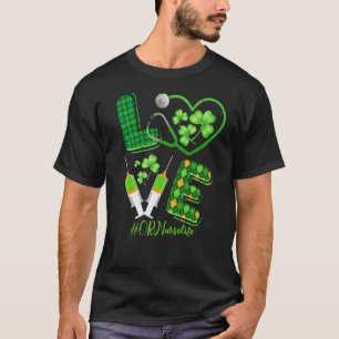 Liebe St Patrick S oder Krankenpflege Irish Kleebl T-Shirt
