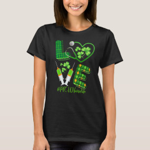 Liebe St Patrick S Picu Nurse Life Irish Kleeblatt T-Shirt