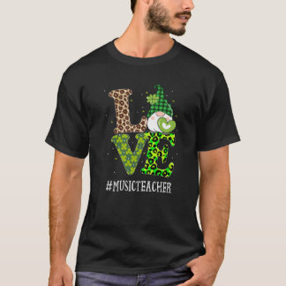 Liebe St Patricks Day Gnome Leopard S T-Shirt