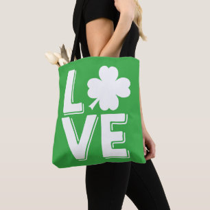 Liebe St. Patricks Tag Süßes Grünes Kleeblatt