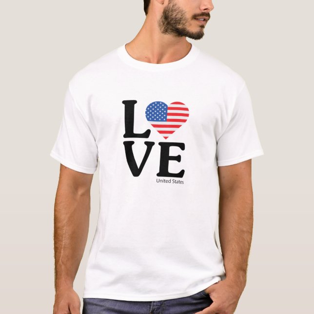 Liebe Staaten T-Shirt (Vorderseite)
