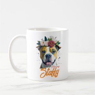 Liebe Staffordshire Bull Terrier - Ich Liebe meine Kaffeetasse