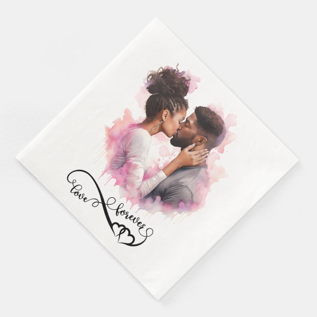 Liebe - Standard Cocktail Napkins Serviette (Ecke)