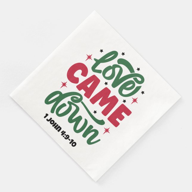 Liebe - Standard Cocktail Napkins Serviette (Ecke)