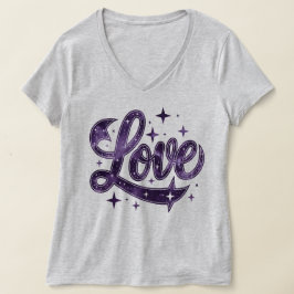 Liebe Starry Lila Women T-Shirt