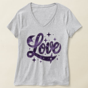 Liebe Starry Lila Women T-Shirt