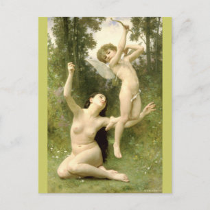 Liebe startet von Bouguereau Postkarte