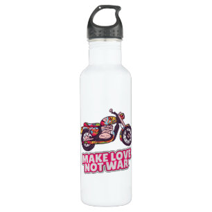 Liebe statt Krieg Edelstahlflasche