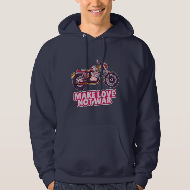 Liebe statt Krieg Hoodie (Vorderseite)