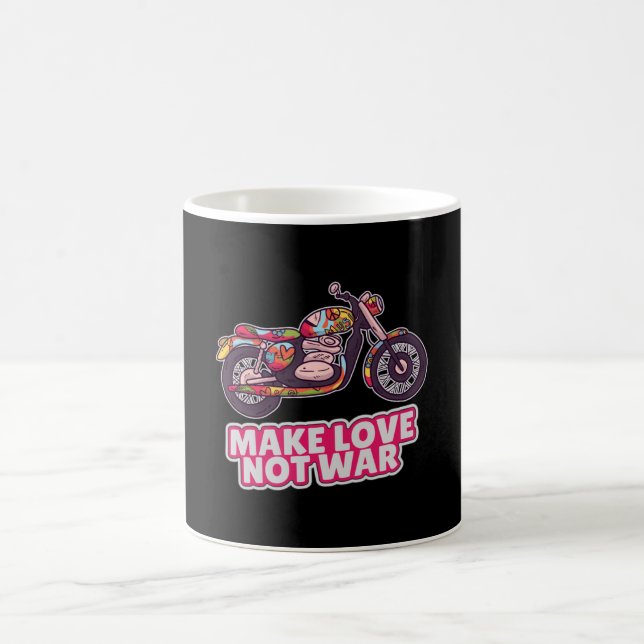 Liebe statt Krieg Kaffeetasse (Mittel)