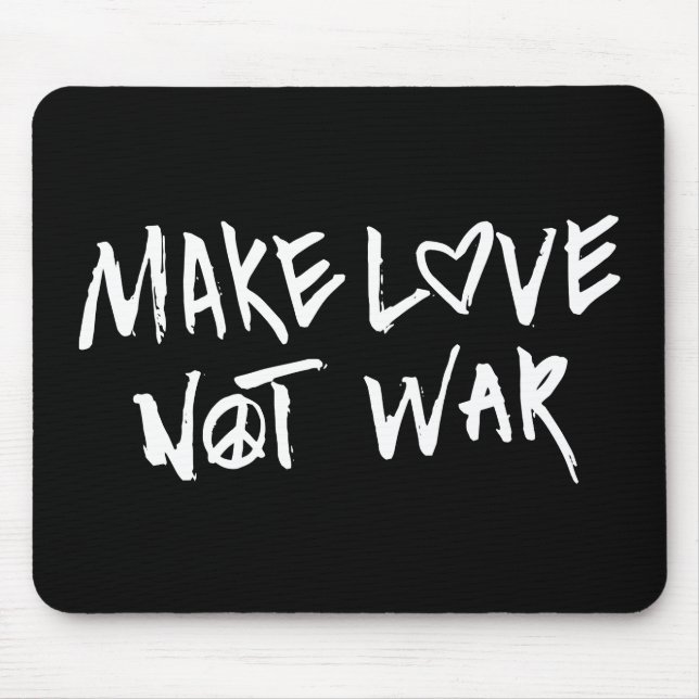 Liebe statt Krieg Mousepad (Vorne)