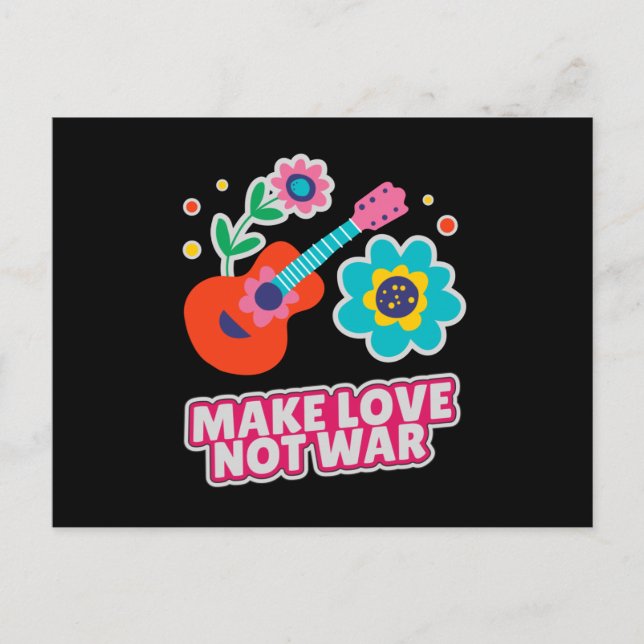 Liebe statt Krieg Postkarte (Vorderseite)